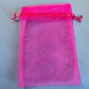 Pink Organza gift bags 4x6 inches